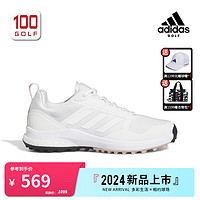 adidas 阿迪達斯 高爾夫球鞋女23ZOYSIA輕量網眼舒適透氣無釘緩震運動女鞋 白色 36