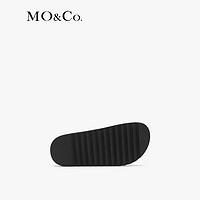 MO&Co.2024夏牛皮革厚底勃肯鞋时装拖鞋凉鞋MBD2SHS005 砂砾色 36