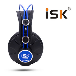 iSK 声科 HP-680 耳罩式头戴式主动降噪有线耳机 深海蓝 3.5mm