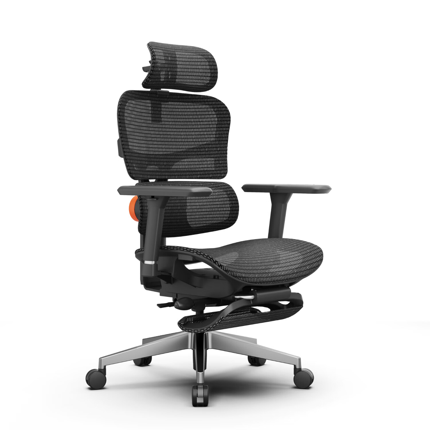 麦塔奇麦塔奇T500追腰人体工学椅办公椅电脑椅老板椅电竞椅人工力学座椅 网座版-带脚托-黑色
