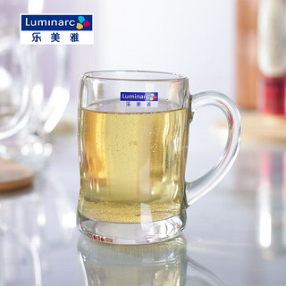 Luminarc 乐美雅 班尼把杯450ml玻璃水杯奶茶杯酒水杯啤酒杯扎啤杯