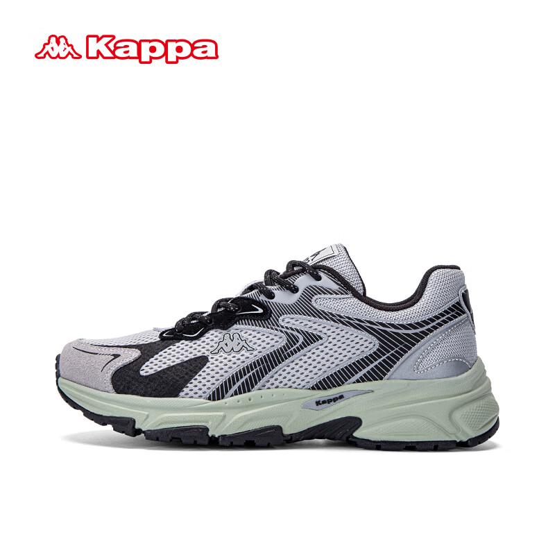卡帕（Kappa）老爹鞋哈迪尼斯系列男子休闲运动鞋 冷灰/静谧灰/黑 43