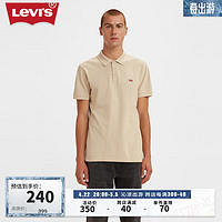Levi's李维斯冰酷系列24夏季男士复古时尚简约大方针织POLO衫 卡其色 35883-0031 XS