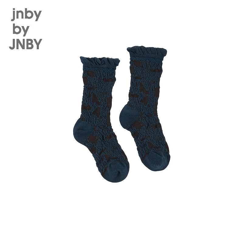 jnby by JNBY江南布衣童装袜子中筒袜女童24春6O3N13180 496/蓝咖组合 130