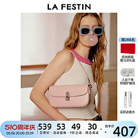 La Festin 拉菲斯汀 贴贴包新款2024包包女真皮单肩斜挎包法式小众腋下法棍包