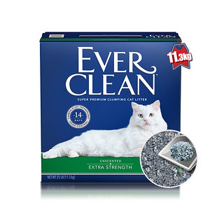 EVER CLEAN 铂钻 绿标 膨润土猫砂 11.3kg