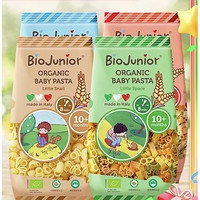 88VIP：BioJunior 碧歐奇 有機意面寶寶面條 200g*4 蝸牛+蝴蝶+太空+圓圈不添加鹽