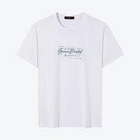 SEVEN 柒牌 短袖T恤男士夏季透气圆领上衣