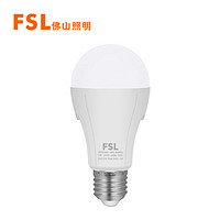 FSL 佛山照明 FLS）LED灯泡声光控感应球泡节能灯雷达光源智能声控灯泡E27螺口7W白光（6500K）