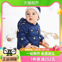 88VIP：YeeHoO 英氏 婴儿羽绒服冬季连体衣新款宝宝加厚保暖外出抱衣爬服