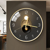 BBA 掛鐘北歐裝飾輕奢鐘表客廳家用時鐘掛表掛墻12英寸 A277玫瑰金