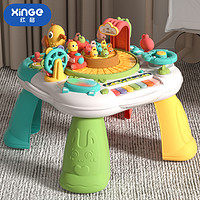 欣格 兒童多功能游戲桌寶寶早教益智嬰幼兒學習桌玩具臺鋼琴打地鼠玩具