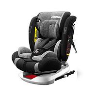 ZHONGBA 众霸 Lyb836 儿童安全座椅0-12岁汽车用婴儿宝宝360度旋转isofix硬接口