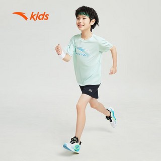 ANTA 安踏 儿童短T夏季男大小童速干透气针织短袖T恤衫两件装A352425121