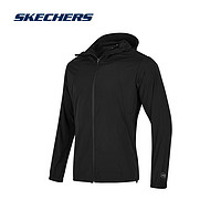 SKECHERS 斯凯奇 舒适休闲运动外套P224M055 碳黑/0018 XL