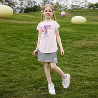 NIKE 耐克 24夏新品 耐克女童短袖T恤百搭兒童短T耐克童裝