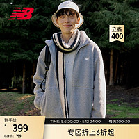 new balance 23男款百搭运动仿羊羔绒针织外套 TAG AMJ33333 L