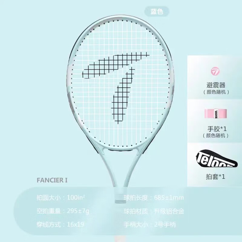 天龙（Teloon）网球拍初学者单人训练习回弹训练配件套装 FANCIER I（单拍基础套装）