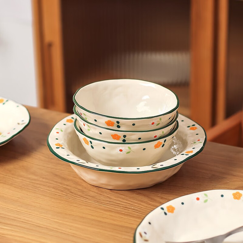 川岛屋（KAWASIMAYA）川岛屋日式陶瓷盘子菜盘家用特别好看的餐盘高级感饭碗碟餐具套装 11.5英寸鱼盘 11.5英寸