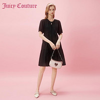 Juicy Couture 橘滋 芳华之年Logo纽扣肌理刺绣连衣裙