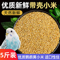 再再 鳥糧新黃谷子鸚鵡專用飼料食糧帶殼小米虎皮玄鳳牡丹玉鳥珍珠鳥食