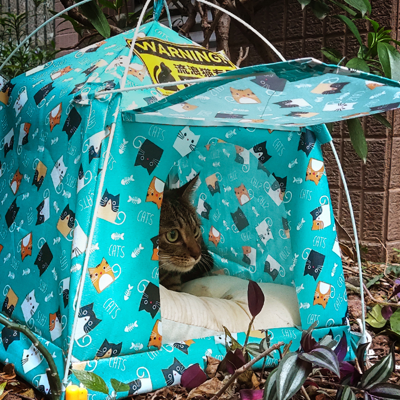 流浪猫窝猫户外防水四季通用室外防雨封闭式夏季房子猫咪用品