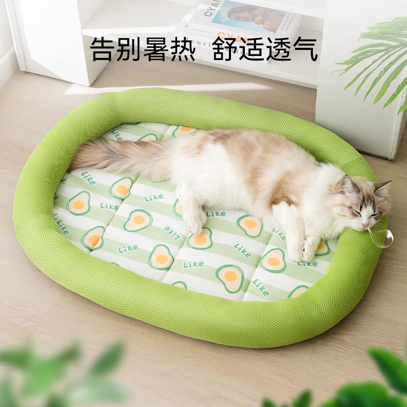 猫窝夏季猫咪床夏天的宠物床四季通用降温睡窝清凉舒适可拆洗