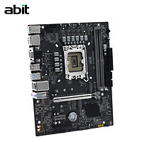 ABIT 升技 主板 支持12/13代CPU B760M D2H D4 黑色