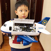I-ARIBO 愛睿博 兒童玩具飛機男孩男童3歲2寶寶大號超大耐摔益智多功能變形小汽車