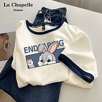 La Chapelle 潮牌T恤女短袖2023新款爆款百搭寬松半袖設計感小眾上衣