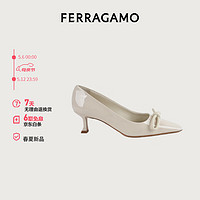 菲拉格慕（Ferragamo）女士白色高跟鞋 0771543_1D _ 75/38 