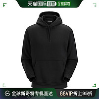 ARC'TERYX 始祖鸟 欧洲直邮始祖鸟 EMBLEM 男士黑色连帽抓绒衣