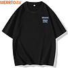 MERRTO 迈途 速干印花T恤男夏季新款短凉感T恤F MT-013-黑色 XL-（125-140斤）