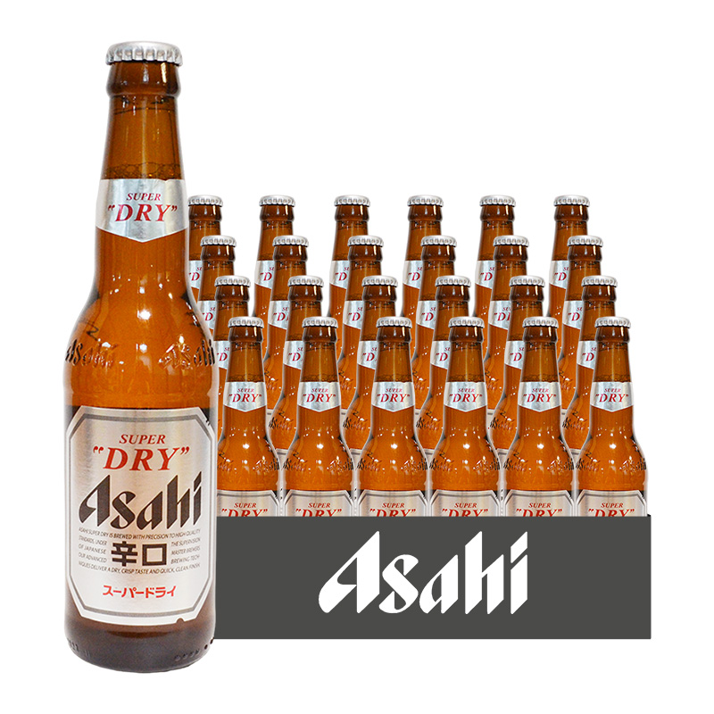 Asahi/朝日啤酒生啤超爽系列330ML*24瓶日式经典啤酒整箱装