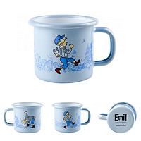 Muurla芬兰muurla搪瓷杯Moomin姆明珐琅浓缩咖啡杯儿童杯子150ml Emil系列 蓝色 150ml