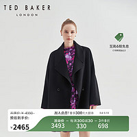 Ted Baker女士羊毛呢大衣美拉德英伦风气质外套C34009 黑色 1