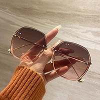 皮尔·卡丹 太阳镜女士墨镜2024新款时尚大脸驾驶开车高级感防紫外线眼镜