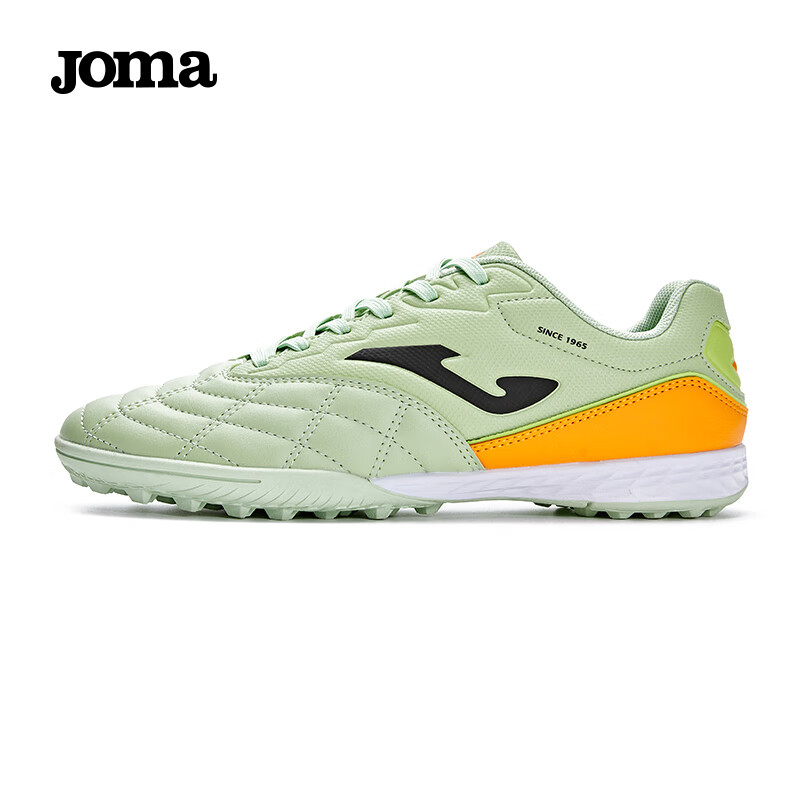 Joma 荷马 足球鞋碎钉男专业比赛足球训练鞋TF防滑耐磨人工草坪场地飞盘鞋 淡绿 4