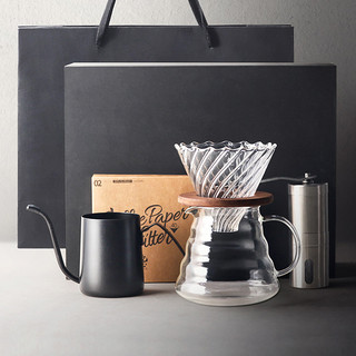 JOTO 九土 手冲磨豆机咖啡具v60滤杯套装复古咖啡壶咖啡杯礼盒送礼便携