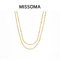 MISSOMA Savi x Missoma雙層鏈條項鏈純銀鍍18K金疊戴頸鏈