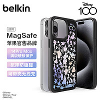 贝尔金（BELKIN）适用苹果14ProMax手机壳 迪士尼100周年 iPhone14promax手机保护套 MagSafe磁吸带壳充电 黑 迪士尼100周年黑