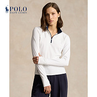 Polo Ralph Lauren 拉夫劳伦 女装 24年春修身版运动套头衫RL25494 100-白色 S