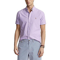 Polo Ralph Lauren男士简约百搭短袖夏季上衣衬衫 Thistle L(胸围106.7-114.3厘米)