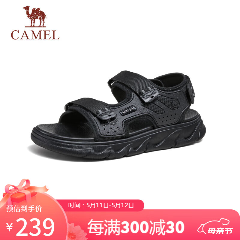骆驼（CAMEL）男士潮流运动休闲厚底透气凉鞋子 G14M547631