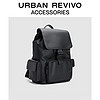 URBAN REVIVO 2024夏季新款男士都市通勤大容量背包UAMB40081 黑色