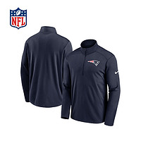 NFL 新英格蘭愛國者 隊徽 半拉鏈長袖運動衫 -男子