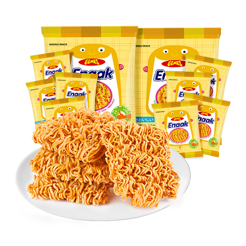 印尼GEMEZ膨化怀旧童年追剧零食烧烤味小鸡干脆干吃面8包