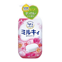牛乳石碱（COW）日本牛乳石鹸儿童可用植物精华深层清洁清爽不假滑补水沐浴露 液体版花香 本体 550ml
