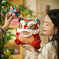 阿卡手工 刺繡diy材料包中國風大醒獅平安符立體玩偶擺件創意禮物