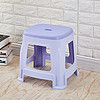 MINGQIAO 名桥 塑料凳子 板凳双色凳加厚防滑椅子熟胶高凳浴室凳 双色中 号 紫色